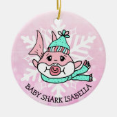Schattige gepersonaliseerde Baby Keramisch Ornament (Voorkant)