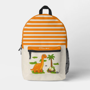 Schattige gepersonaliseerde Brontosaurus dinosauru Bedrukte Rugzak