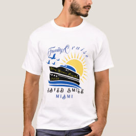Schattige Gepersonaliseerde Cruise Ship Familie Tr T-shirt