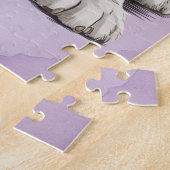 Schattige gepersonaliseerde Goldendoodle Legpuzzel (Zijkant)