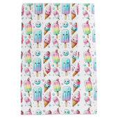 Schattige gepersonaliseerde ijslolly zomer verjaar medium cadeauzakje (Achterkant)