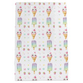 Schattige gepersonaliseerde ijslolly zomer verjaar medium cadeauzakje (Achterkant)