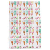 Schattige gepersonaliseerde ijslolly zomer verjaar medium cadeauzakje (Achterkant)