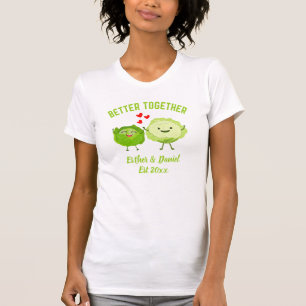 Schattige gepersonaliseerde Kawaii Kool Valentijns T-shirt