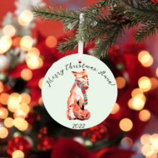 Schattige gepersonaliseerde kerstvos  keramisch ornament