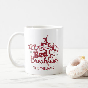 Schattige gepersonaliseerde Noordpool Kerstmis Koffiemok