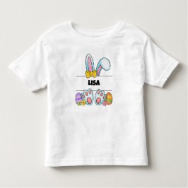 Schattige gepersonaliseerde paashaas kinder shirts