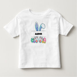 Schattige gepersonaliseerde paashaas kinder shirts