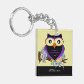 Schattige gepersonaliseerde Sleutelhanger voor boo (Voorkant Links)
