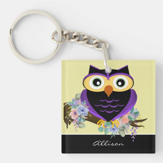 Schattige gepersonaliseerde Sleutelhanger voor boo (Voorkant)