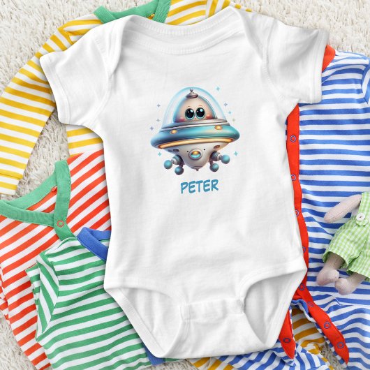 Schattige gepersonaliseerde Ufo Romper