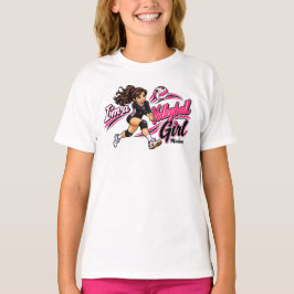 Schattige gepersonaliseerde volleybal tiener t-shirt