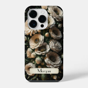 Schattige gepersonaliseerde witte bloem wilde bloe iPhone 14 plus hoesje