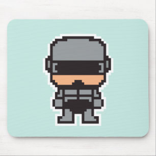 Schattige gepixelde robotCop  Muismat