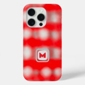 Schattige geplakt rood wit grijs monogram Kerst Case-Mate iPhone Case (Achterkant)