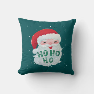 Schattige, geschilderd Sinterklaas en Ho Ho Ho Kussen