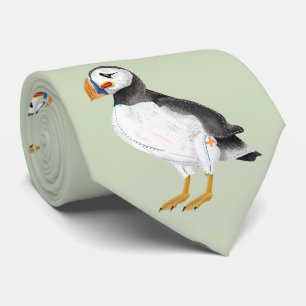 Schattige geschilderde puffin stropdas