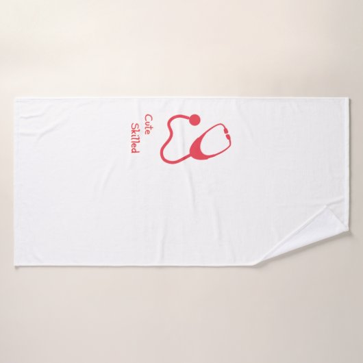 Schattige geschoold CNA gecertificeerd verpleegkun Badhanddoek (Badhanddoek)