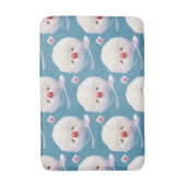 Schattige geschoren ijshond patroon badmat (Voorkant Verticaal)