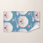 Schattige geschoren ijshond patroon handdoek (Handdoek)
