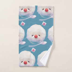 Schattige geschoren ijshond patroon handdoek