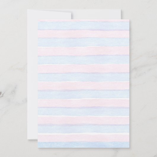 Schattige Geslacht Onthullen Roze Blauwe Botanisch Kaart (Achterkant)