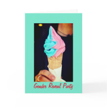 Schattige Geslacht onthullen, Uitnodiging Kaart