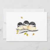 Schattige Geslachtsneutraal Chickadees-Baby shower Kaart (Achterkant)