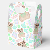 Schattige Geslachtsneutrale teddybeer Baby Bedankdoosjes (Geopend)