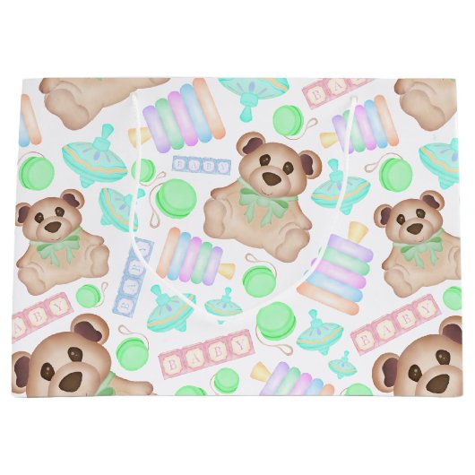 Schattige Geslachtsneutrale teddybeer Baby Groot Cadeauzakje (Voorkant)