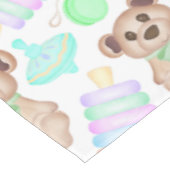 Schattige Geslachtsneutrale teddybeer Baby Tafelkleed (Gekanteld)