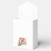 Schattige Geslachtsneutrale Uil Baby shower Bedankdoosjes (Geopend)