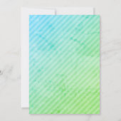 Schattige Geslachtsneutrale waslijn Boho Baby show Kaart (Achterkant)