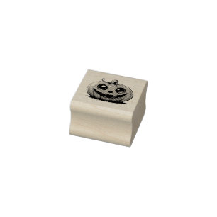 Schattige gesneden Halloween pompoen cartoon ontwe Rubberstempel