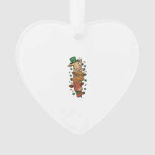 Schattige Gestapelde Koeien St Patrick Vintage Gra Ornament