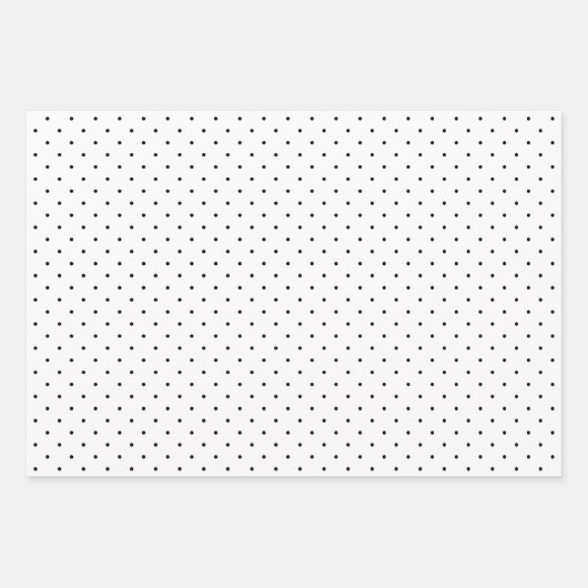 Schattige gestippeld roze zwart rood wit inpakpapier vel (Voorkant 3)