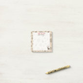 Schattige Get Dashing Woodland rendierpatroon | br Post-it® Notes (Op bureau)