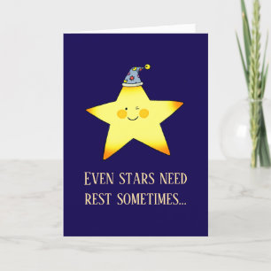 Schattige Get Well Soon Star voor kinderen Kaart
