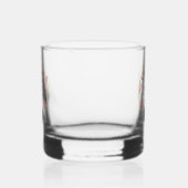 Schattige getrouwd geluk bruiloft whisky glas (Links)