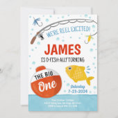 Schattige Gevist 1e verjaardagsfeestuitnodiging Kaart (Voorkant)