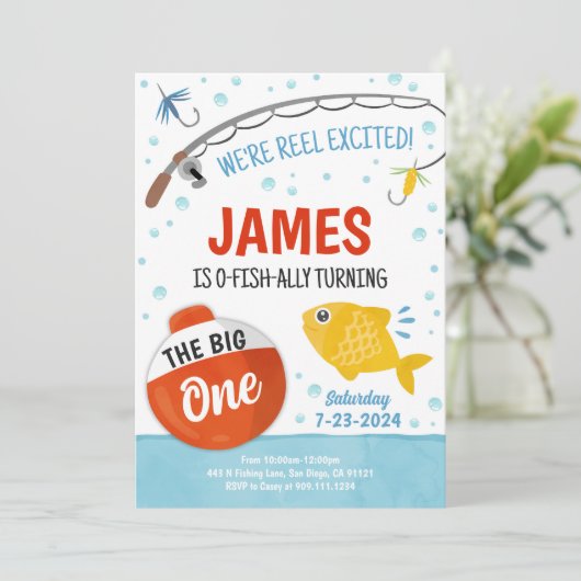 Schattige Gevist 1e verjaardagsfeestuitnodiging Kaart (Staand voorkant)