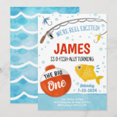 Schattige Gevist 1e verjaardagsfeestuitnodiging Kaart (Voorkant / Achterkant)