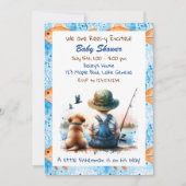 Schattige Gevist thema Boy's Baby shower Kaart (Voorkant)