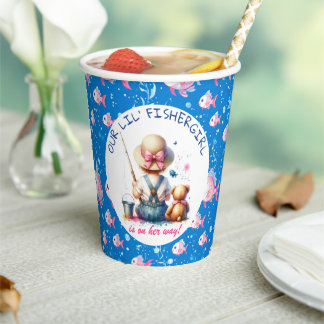 Schattige Gevist thema meisje Baby shower Papieren Bekers