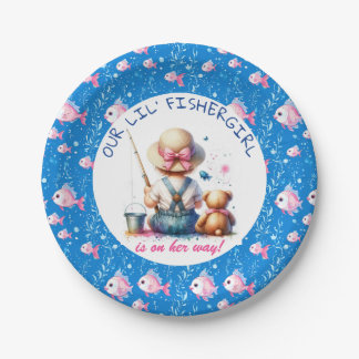 Schattige Gevist thema meisje Baby shower Papieren Bordje