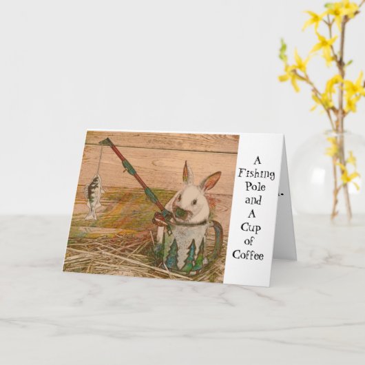 Schattige Geviste Bunny Card Kaart (Gele Bloem)