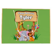 Schattige geweldige dierentuin dier kind's groot cadeauzakje (Achterkant)