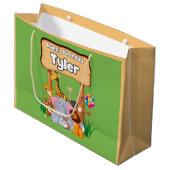 Schattige geweldige dierentuin dier kind's groot cadeauzakje (Voorkant Gekanteld)