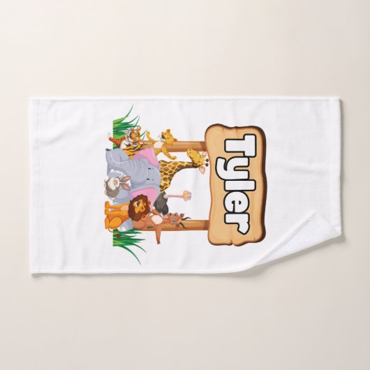 Schattige Geweldige dierentuin Kind Handdoek (Handdoek)