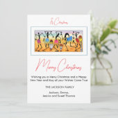 Schattige, Geweldige, vrolijk kerstfeest Feestdagenkaart (Staand voorkant)